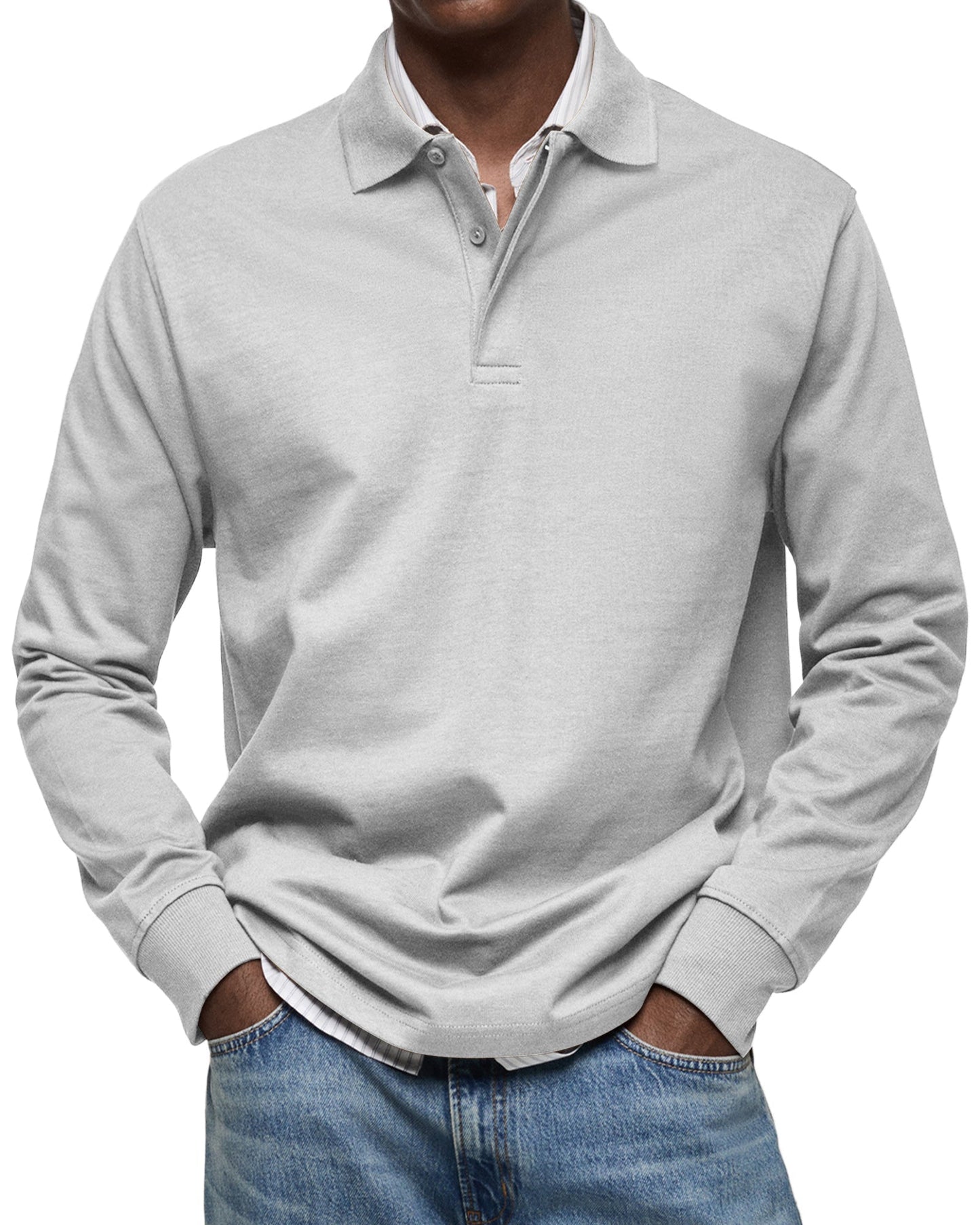ZOUA | LUXURIÖSES LANGÄRMELIGES POLOSHIRT