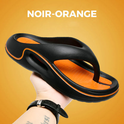 Bequeme Sommer-Flip-Flops mit dicker Sohle 