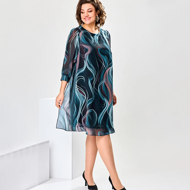👗Dreamy Chiffon Midi Dress
