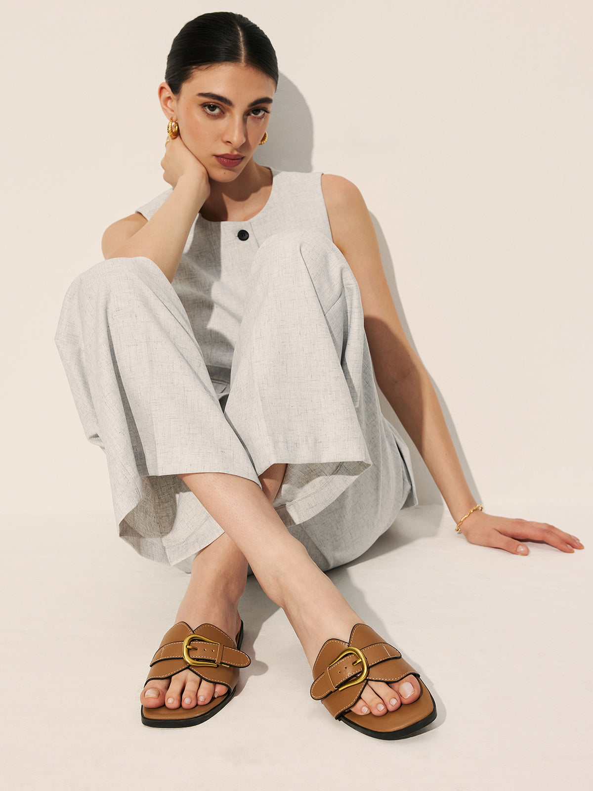 Tanja | Leren Hausschuhe