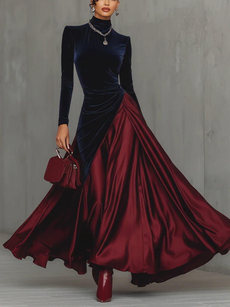 Lira | Bicolour Long Dress