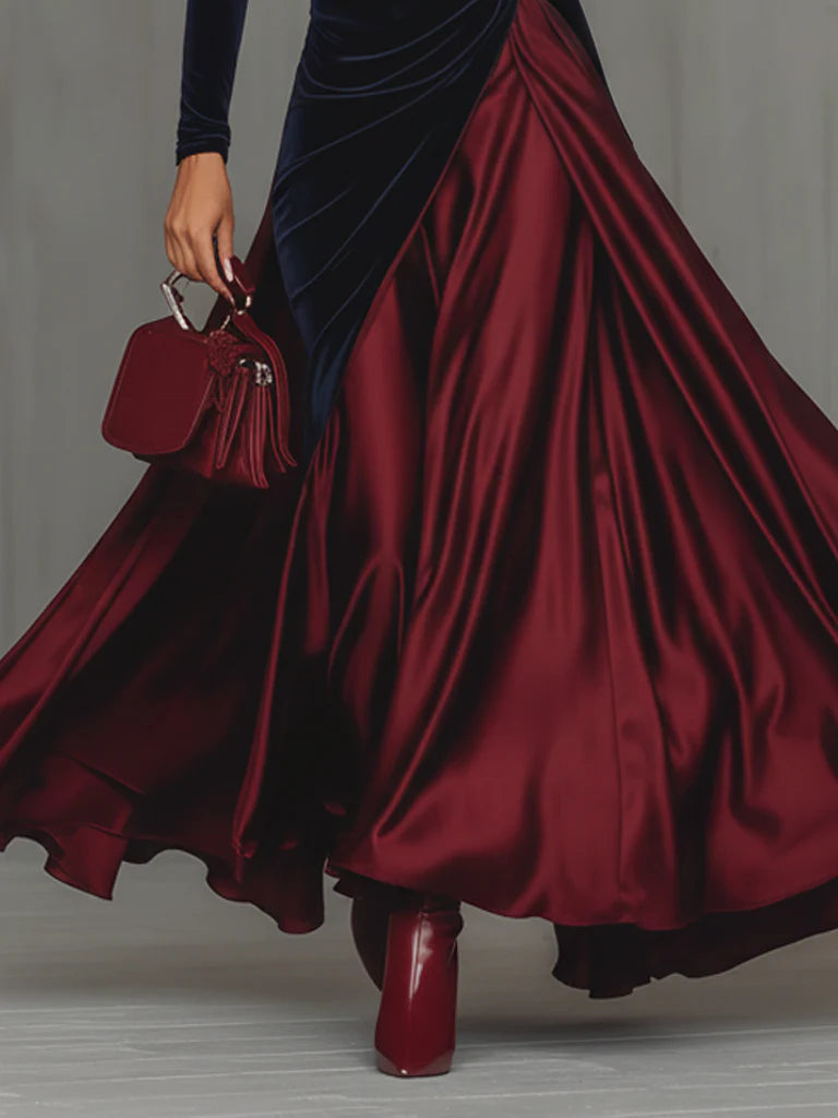 Lira | Bicolour Long Dress