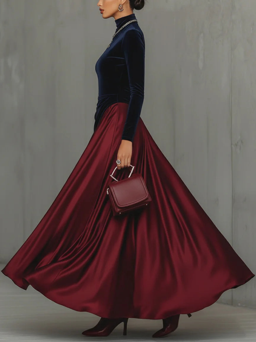 Lira | Bicolour Long Dress