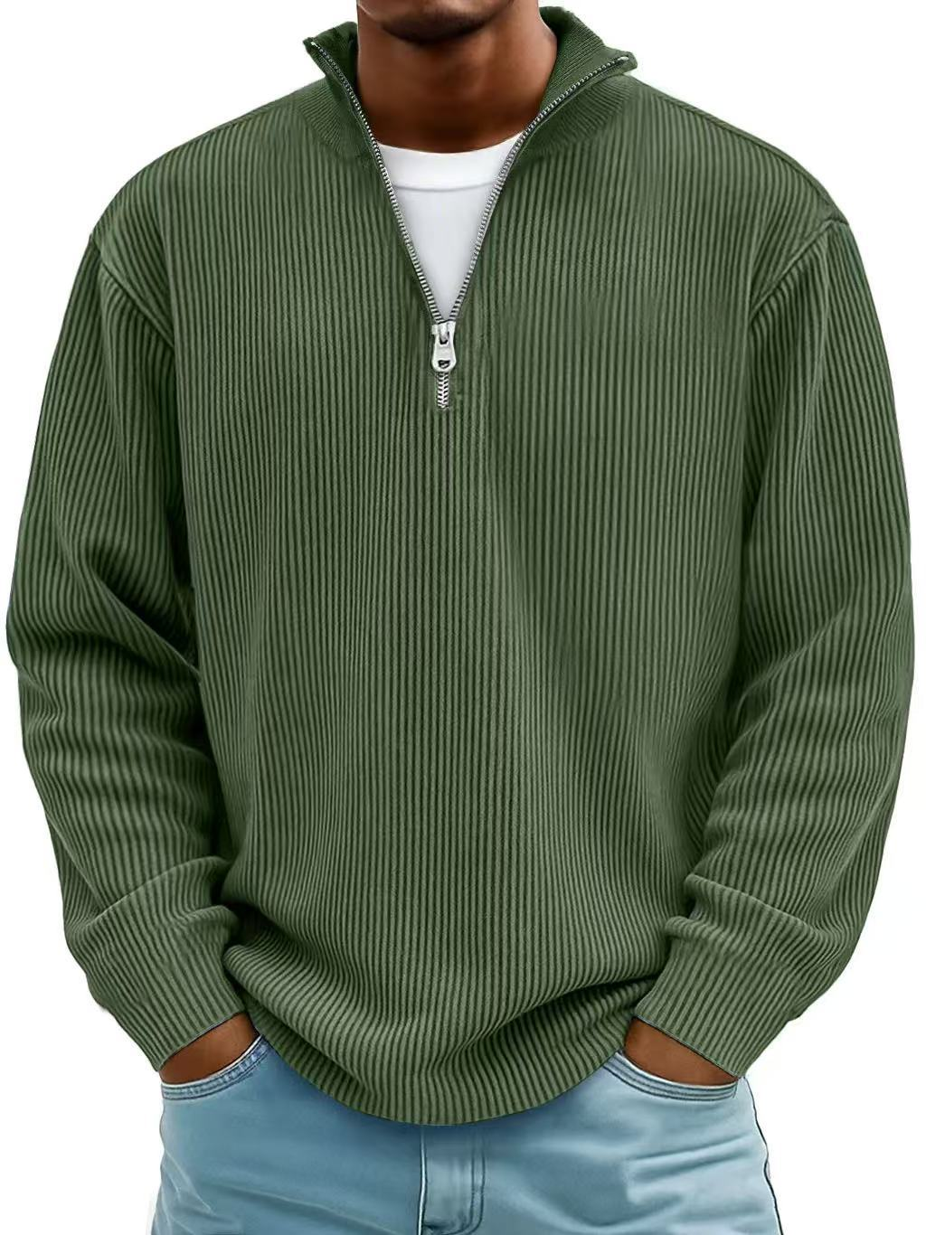 Diego | Moderner Half-Zip Strickpullover