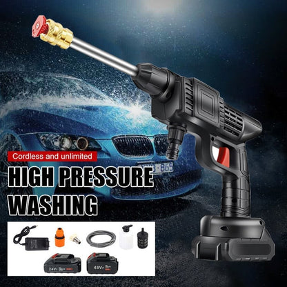 🚿HERVORRAGENDER ABVERKAUF 49 % RABATT🚗👍 Kabellose tragbare Hochdruck-Wasserspritzpistole 