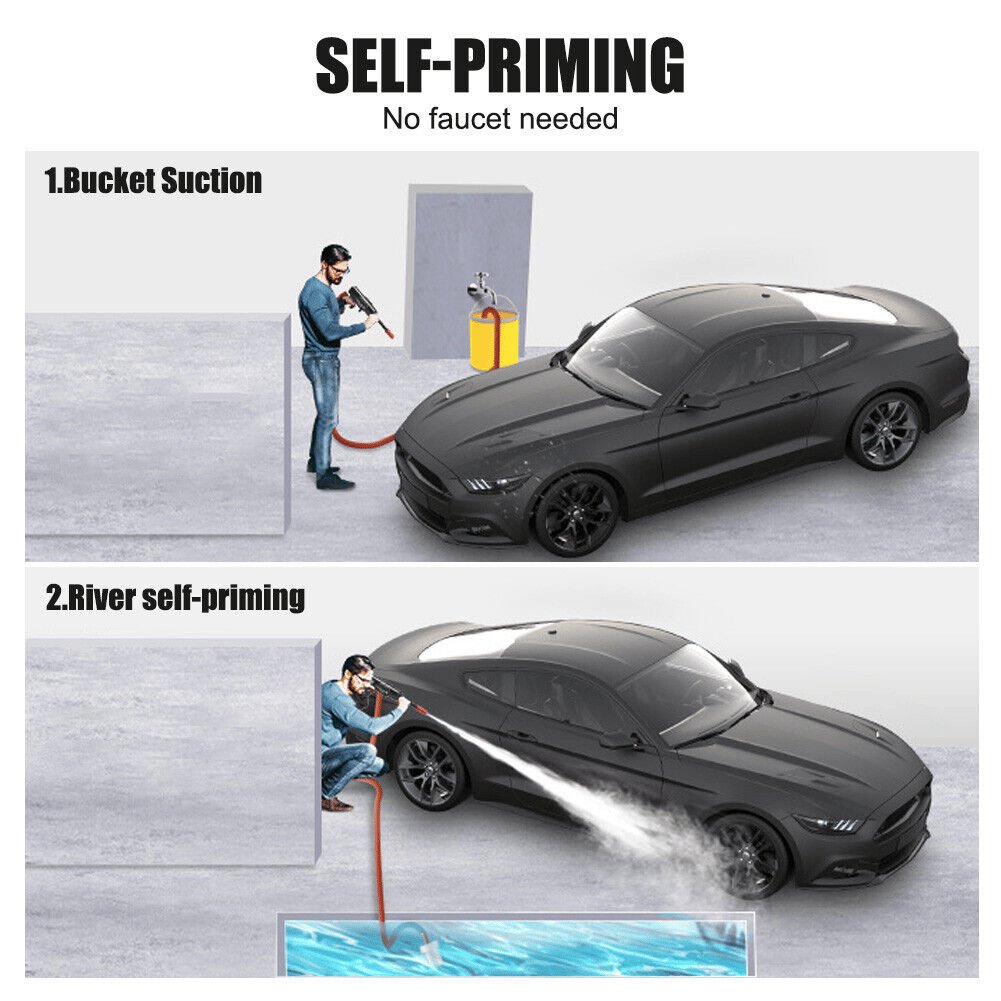 🚿HERVORRAGENDER ABVERKAUF 49 % RABATT🚗👍 Kabellose tragbare Hochdruck-Wasserspritzpistole 