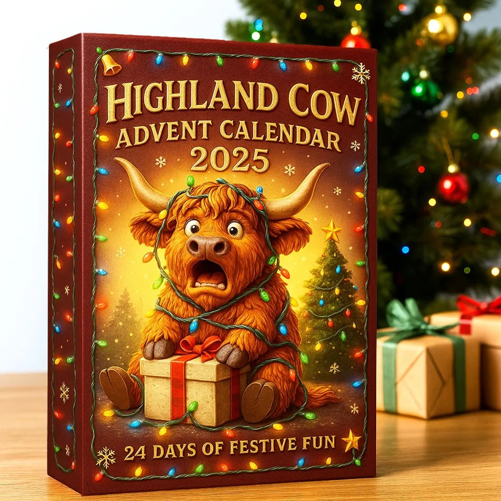 Adventskalender mit Hochlandrindern 2025