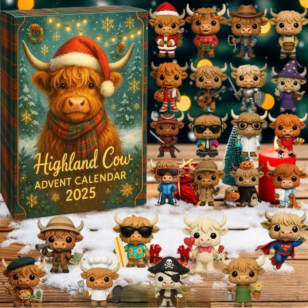 Adventskalender mit Hochlandrindern 2025
