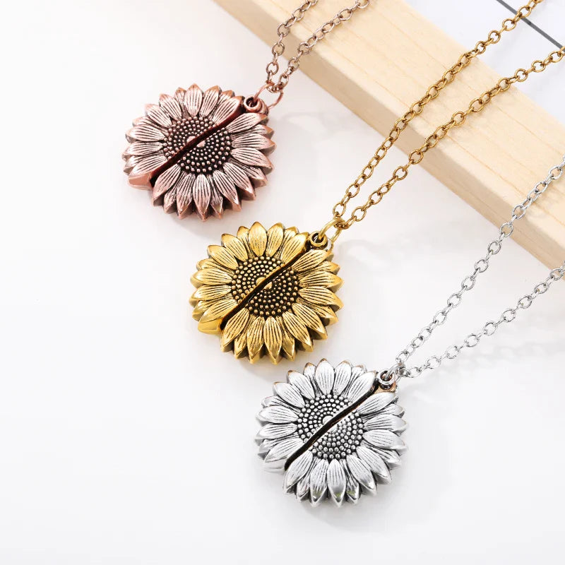 "You Are My Sunshine" Stainless Steel Necklace