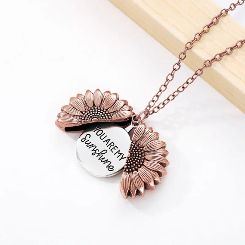 "You Are My Sunshine" Stainless Steel Necklace