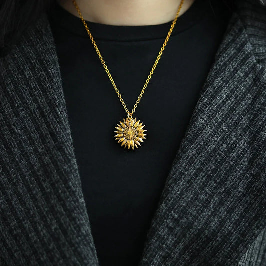"You Are My Sunshine" Stainless Steel Necklace