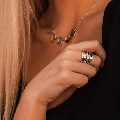 Bliss - Dicker Vintage-Silberring 