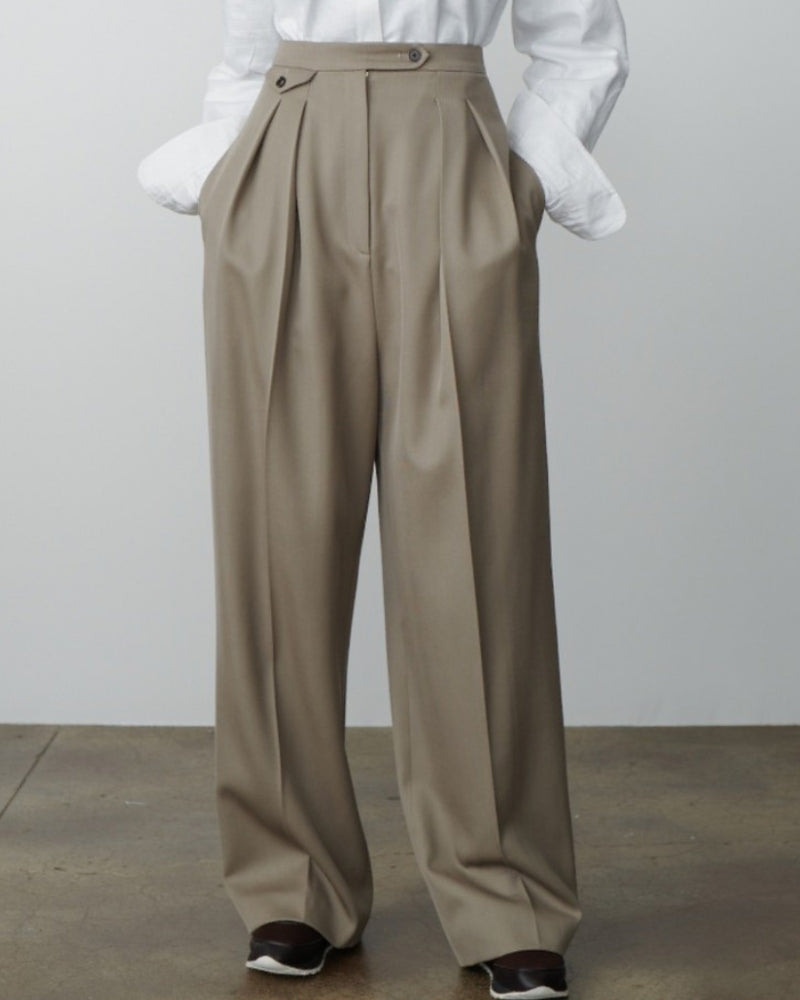 Woll-Oversize-Damenhose 