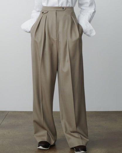 Woll-Oversize-Damenhose 