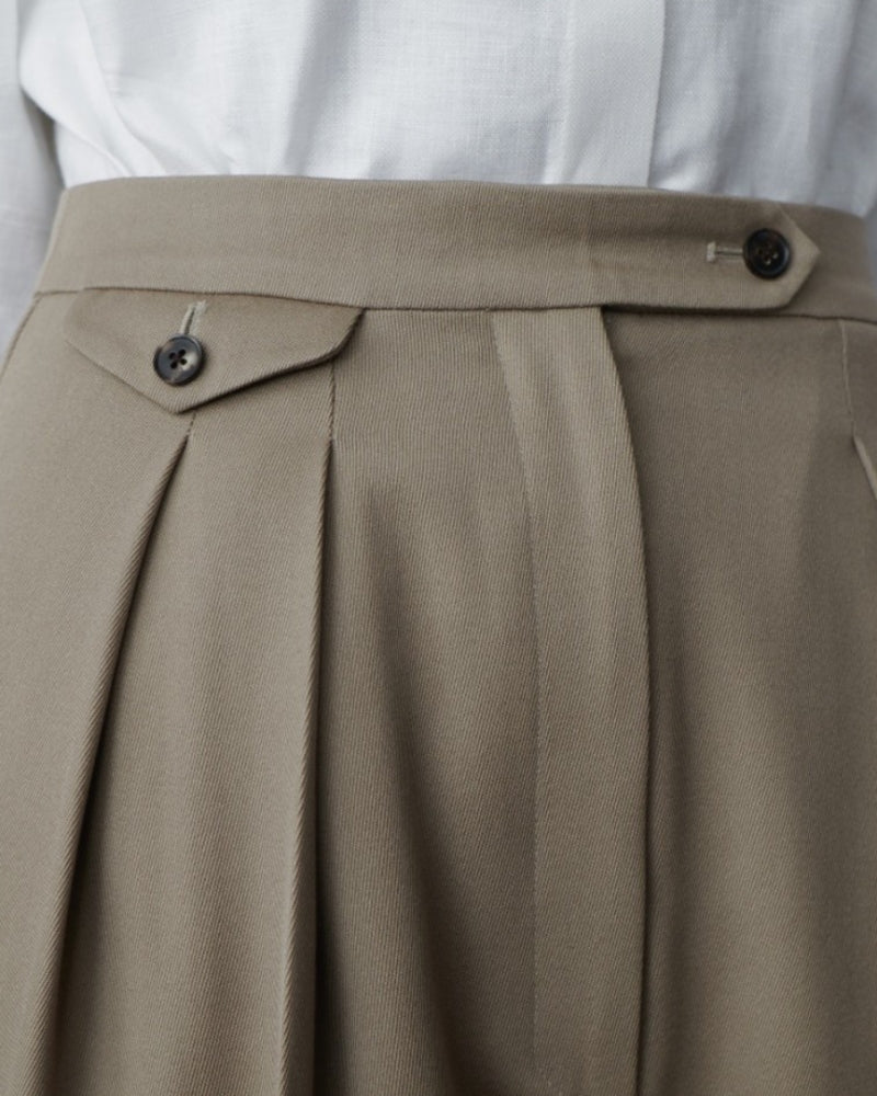 Woll-Oversize-Damenhose 
