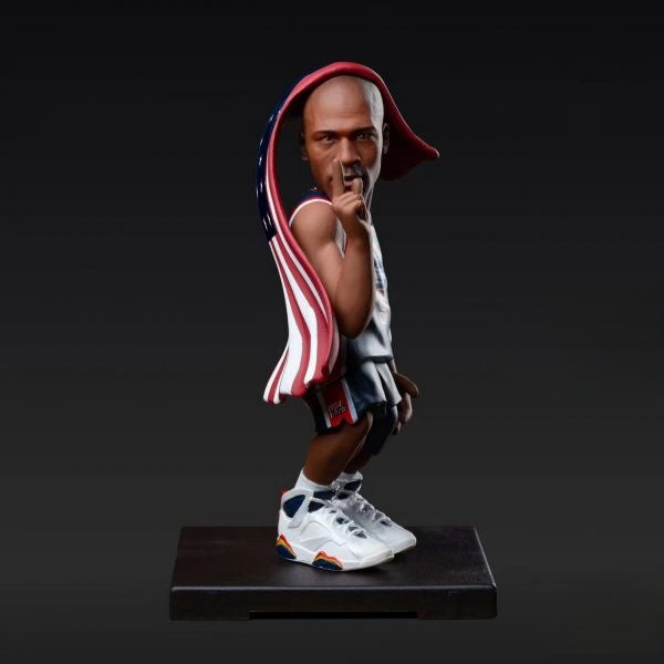 Großer Basketballspieler, legendäres Straßen-Gedenkornament, 7-teilig 