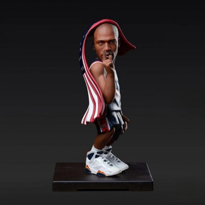 Großer Basketballspieler, legendäres Straßen-Gedenkornament, 7-teilig 