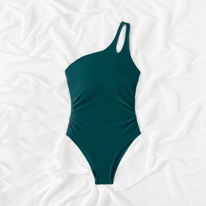 Grace One-Shoulder Sculpt Swimsuit