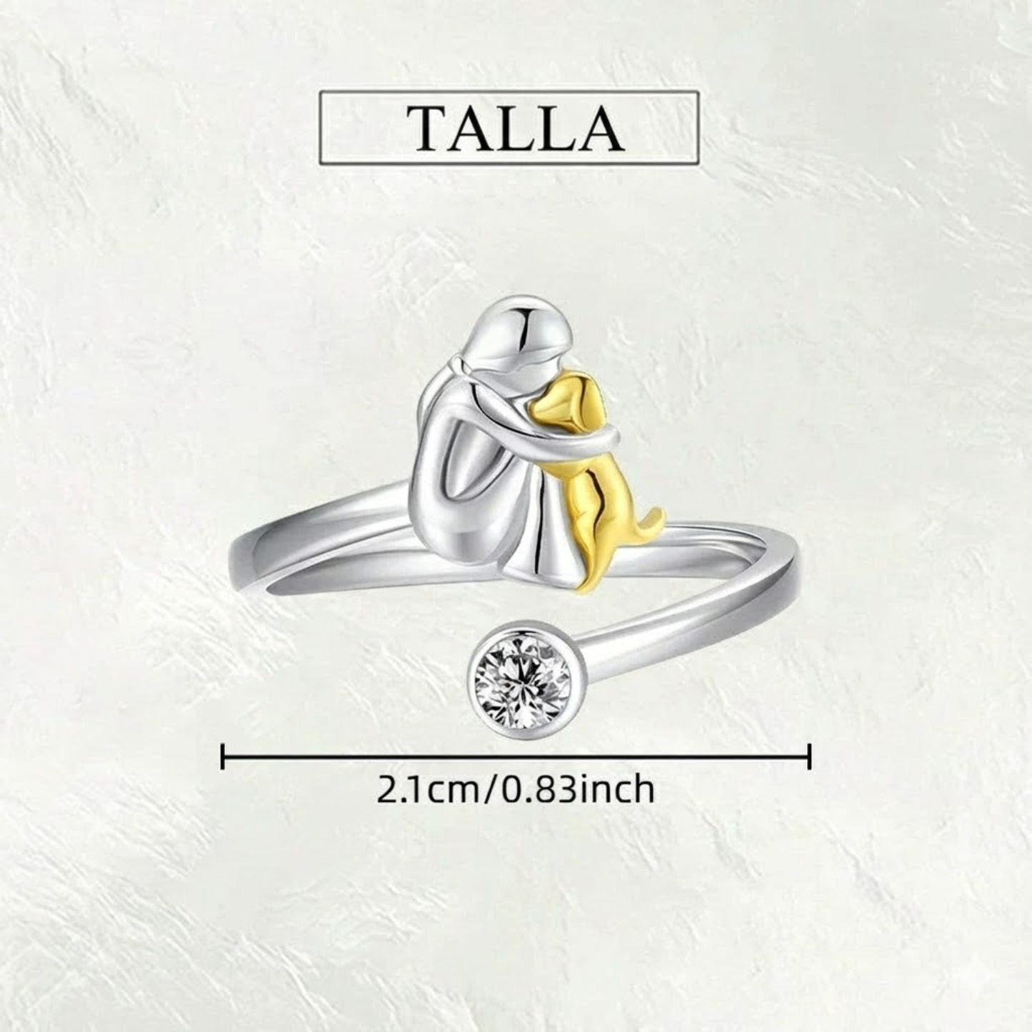 Rose™ | Ring mit Hunde-Icon
