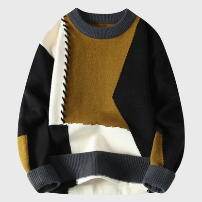Atlas™ | Patchwork-Strickpullover