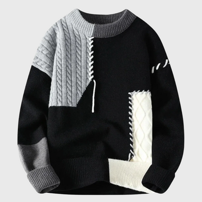 Atlas™ | Patchwork-Strickpullover
