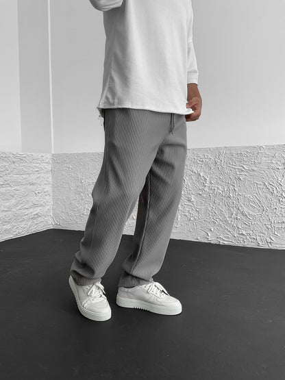 Gerippte Hose mit entspannter Passform