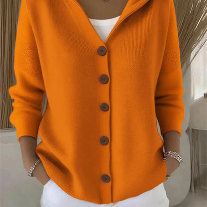 Lina | Cardigan mit Kapuze aus weichem Strick