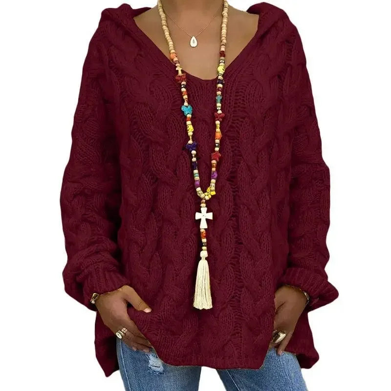Lola | Kapuzenpullover aus Strukturstrick