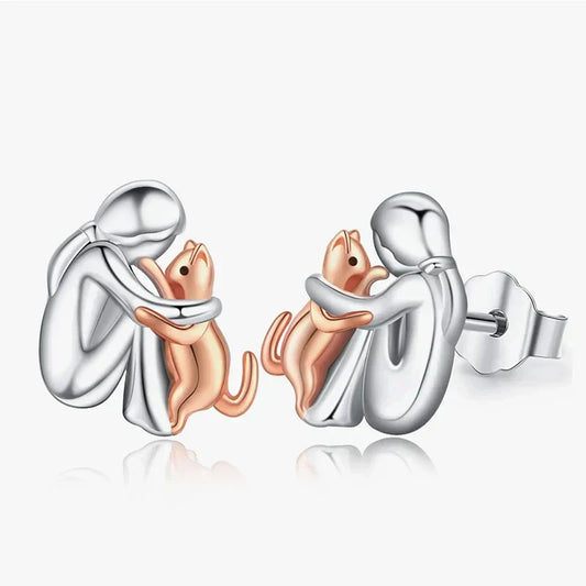 Leila™ | Cat Icon Earrings