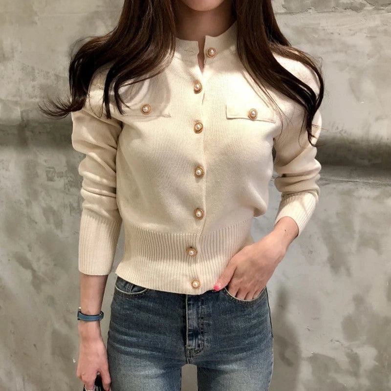 Elise™ | Strickcardigan mit Knöpfen