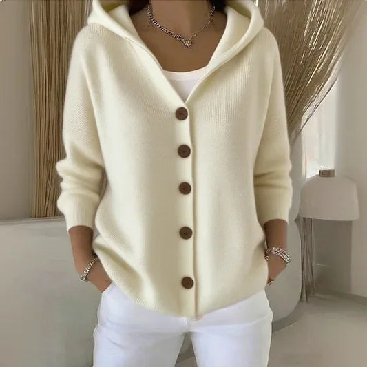 Lina | Cardigan mit Kapuze aus weichem Strick