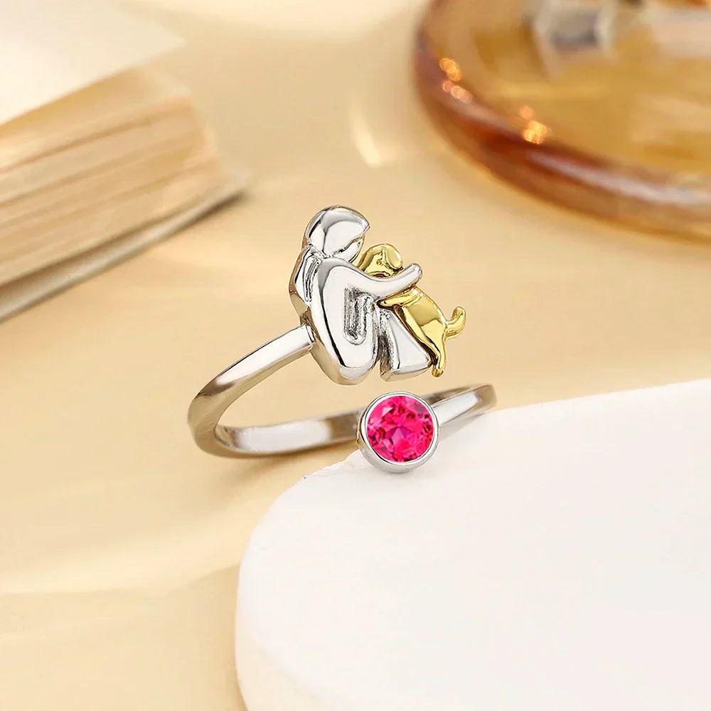 Rose™ | Ring mit Hunde-Icon