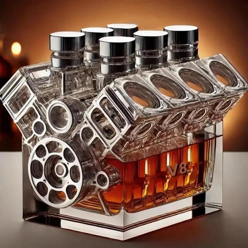 V8-Motor-Dekanter – Limitierte Auflage 