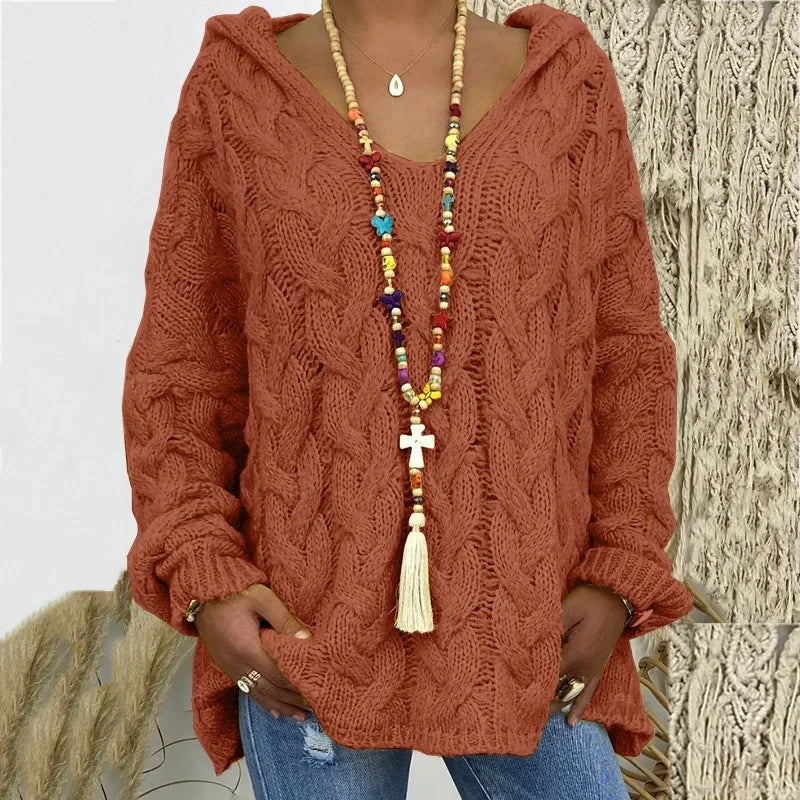 Lola | Kapuzenpullover aus Strukturstrick