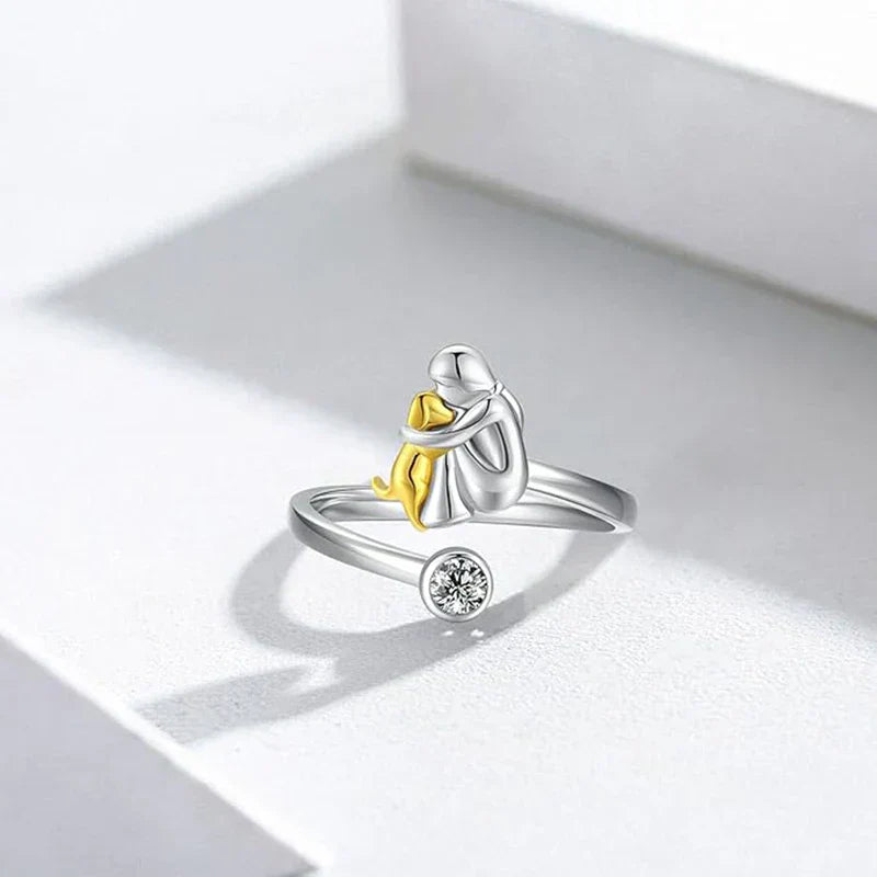 Rose™ | Ring mit Hunde-Icon