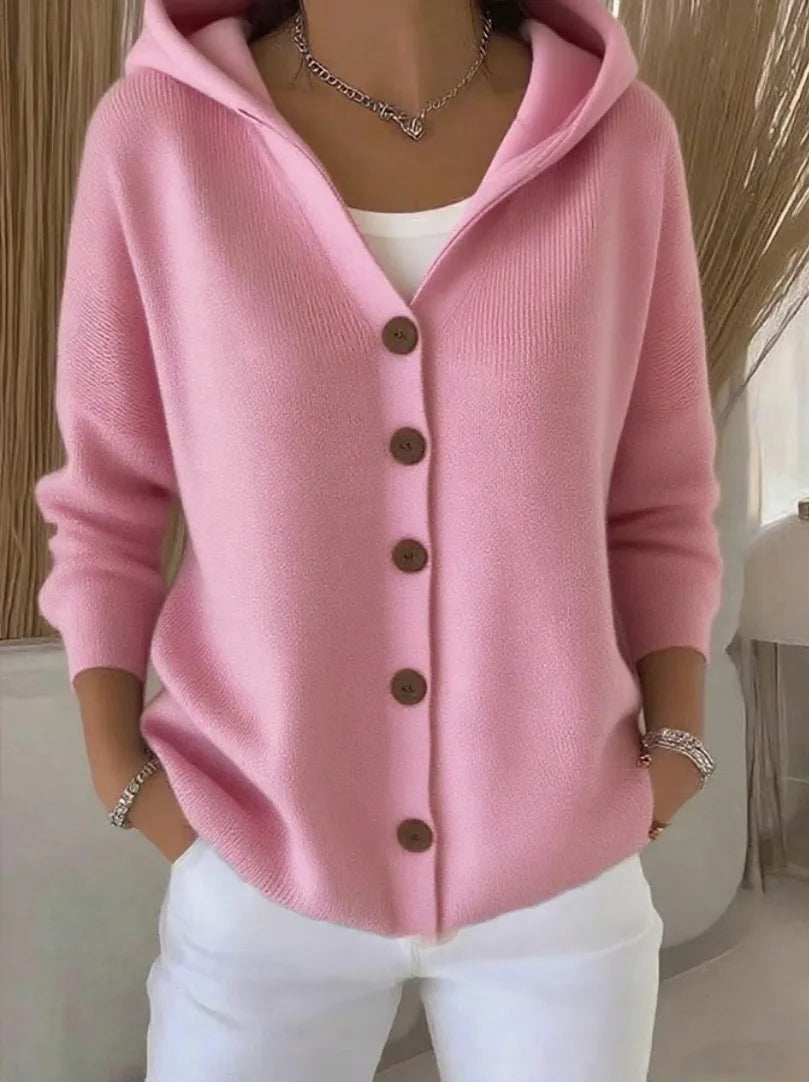 Lina | Cardigan mit Kapuze aus weichem Strick