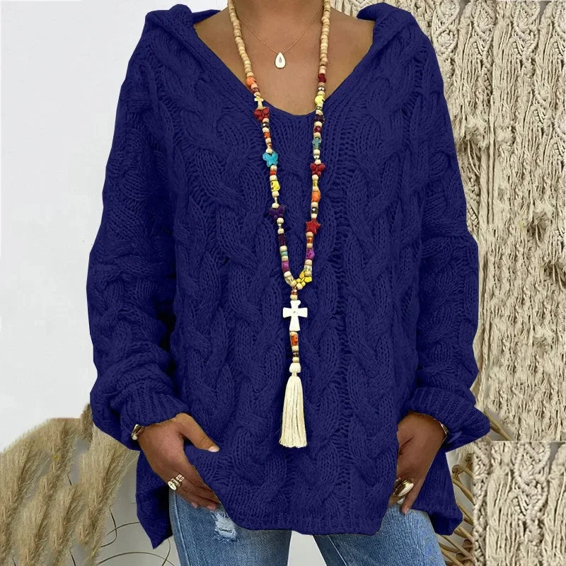Lola | Kapuzenpullover aus Strukturstrick