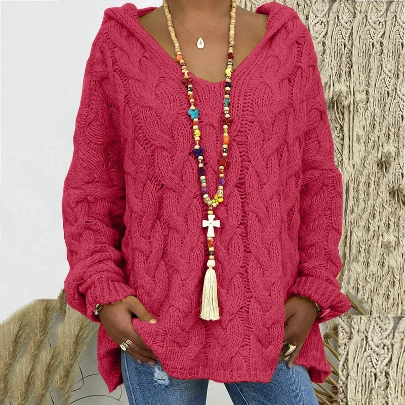Lola | Kapuzenpullover aus Strukturstrick