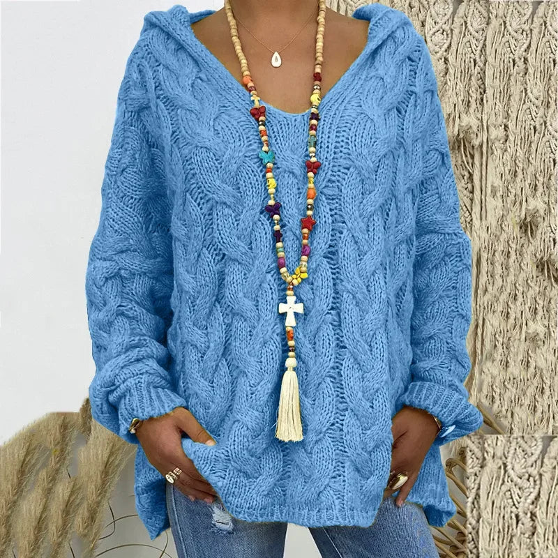 Lola | Kapuzenpullover aus Strukturstrick