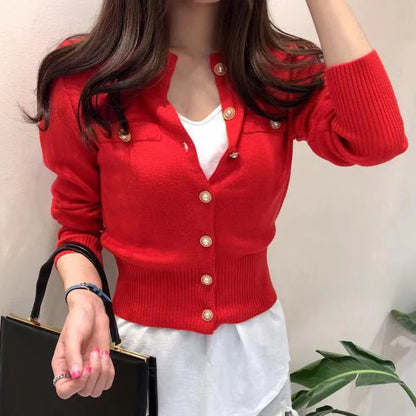 Elise™ | Strickcardigan mit Knöpfen