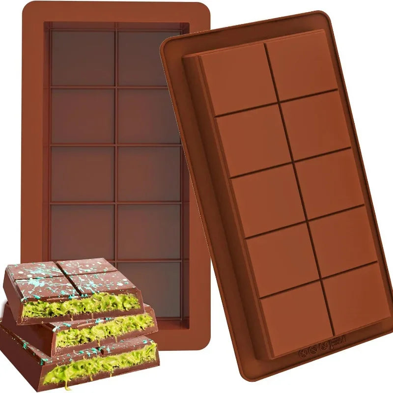 Luxuriöse Dubai-Schokoladentafelform + KOSTENLOSES REZEPTBUCH 