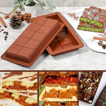 Luxuriöse Dubai-Schokoladentafelform + KOSTENLOSES REZEPTBUCH 