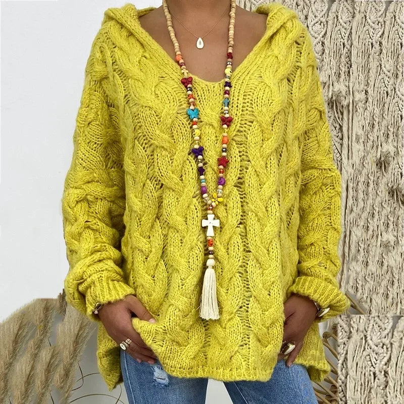Lola | Kapuzenpullover aus Strukturstrick