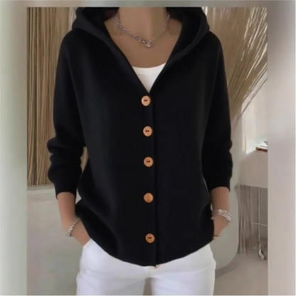 Lina | Cardigan mit Kapuze aus weichem Strick