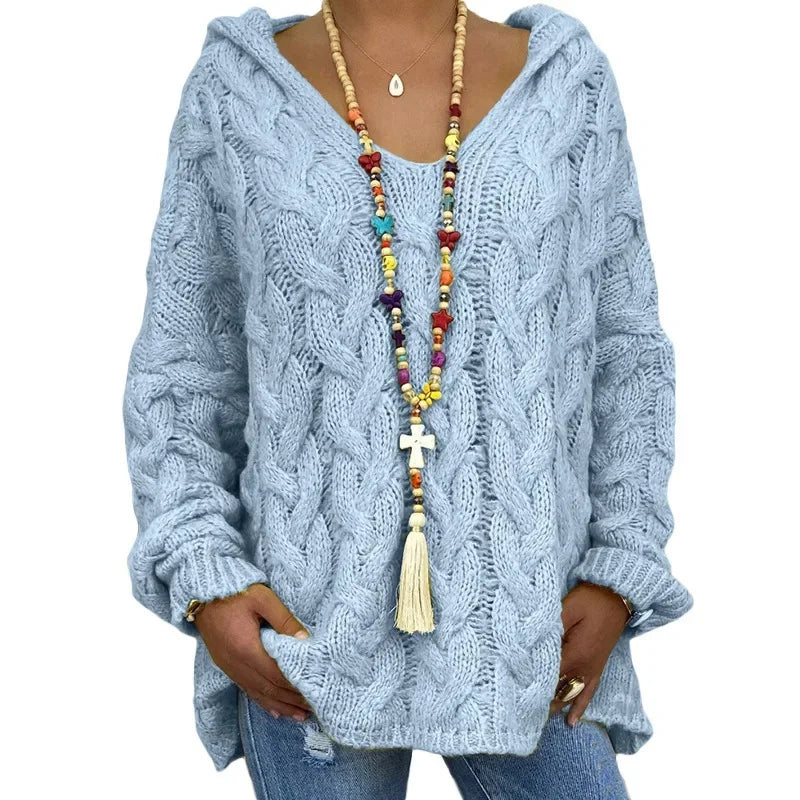 Lola | Kapuzenpullover aus Strukturstrick