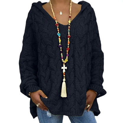 Lola | Kapuzenpullover aus Strukturstrick