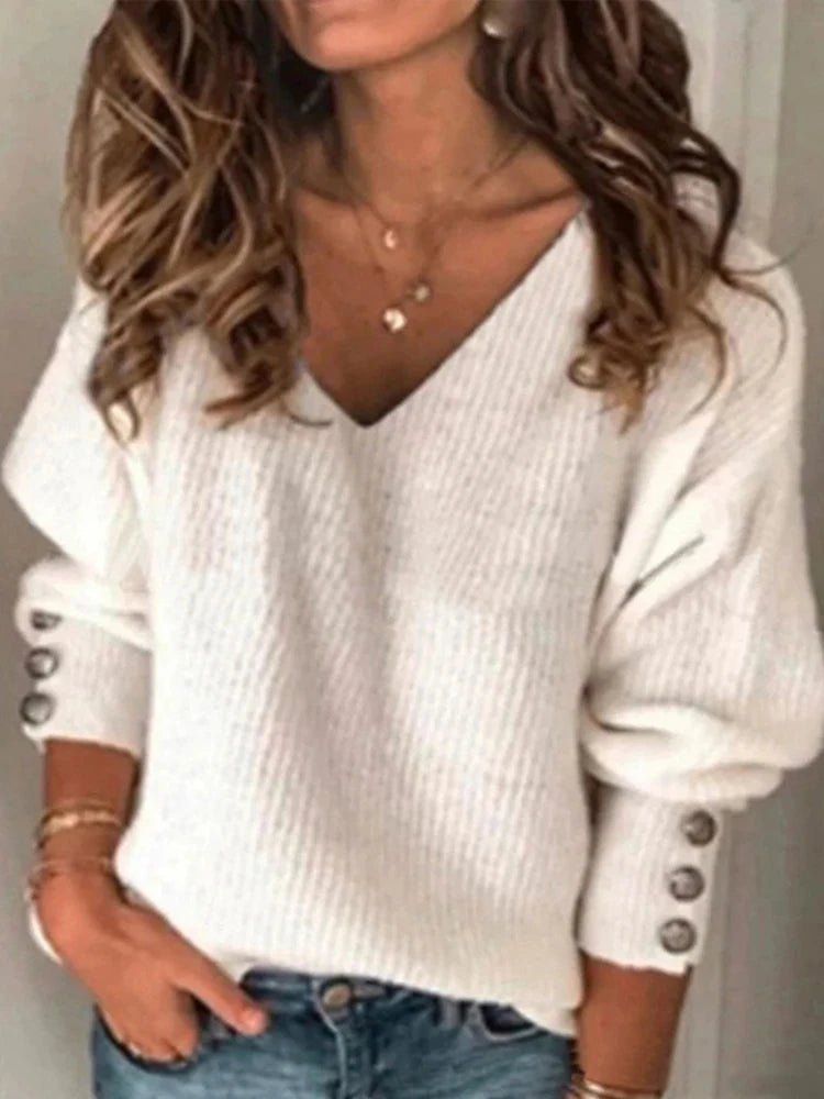 Alba | Relaxed V-Neck Knit