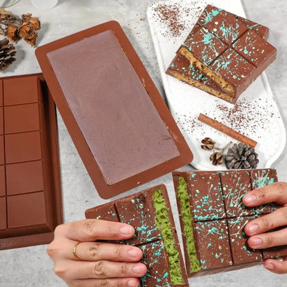 Luxuriöse Dubai-Schokoladentafelform + KOSTENLOSES REZEPTBUCH 