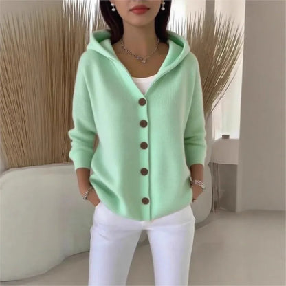 Lina | Cardigan mit Kapuze aus weichem Strick