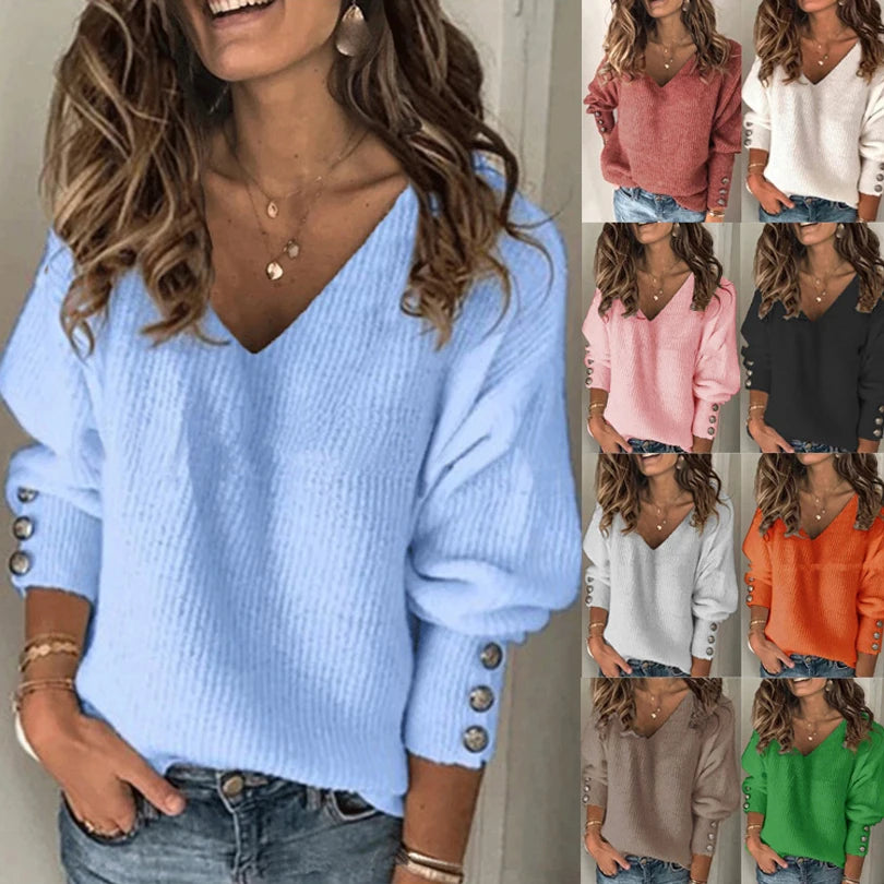 Alba | Relaxed V-Neck Knit